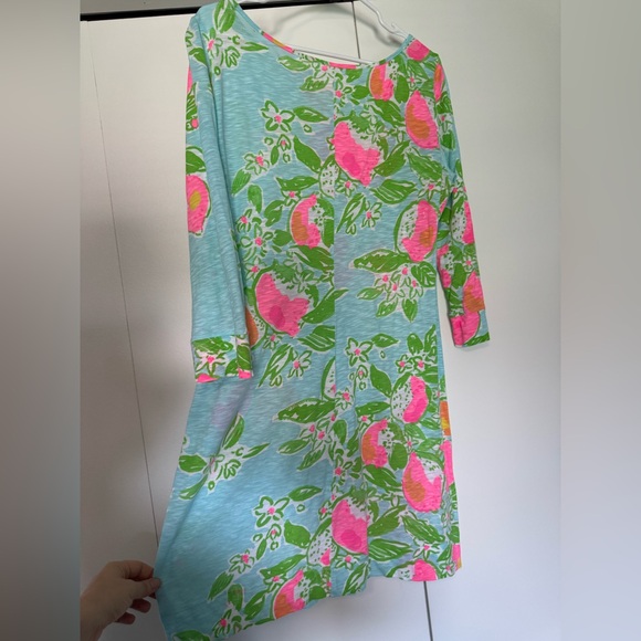 Lilly Pulitzer Marlowe Dress Pink Lemonade - Picture 14 of 16